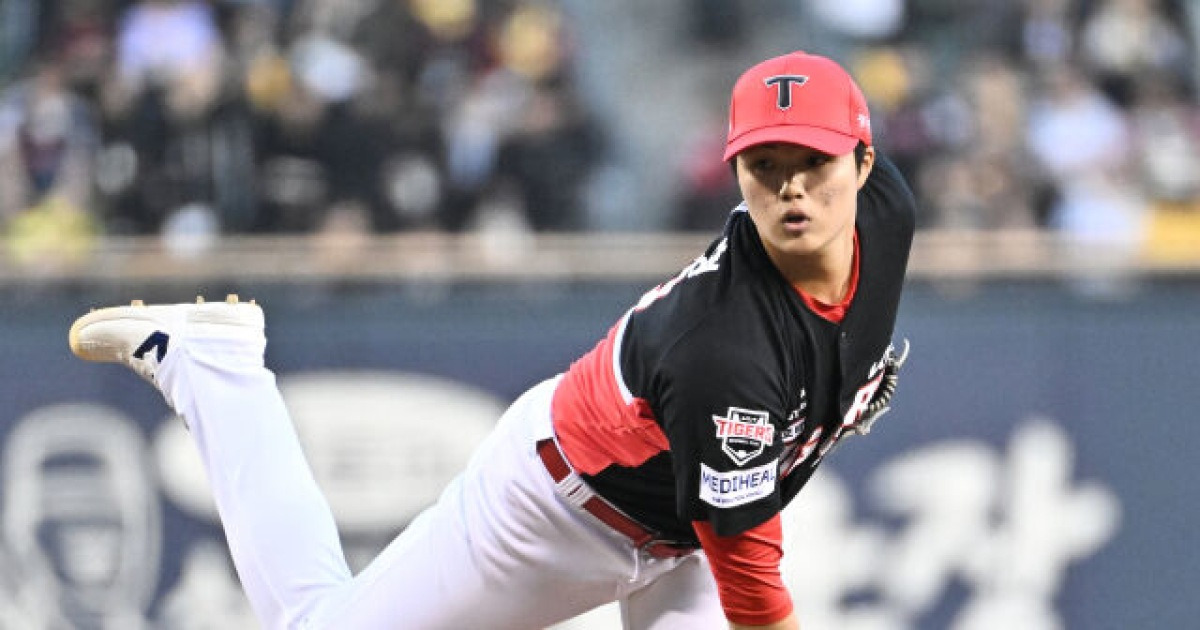 “노시환 선배님 꼭 삼진 하나 잡고 싶다” KIA 154km 5선발이 한화 307억원 3루수에게…올러에게 슬러브 배웠거든요[MD광주]