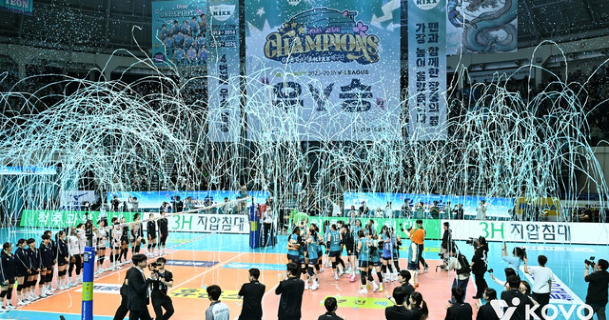 ‘리그 3위’ GS칼텍스, 사상 첫 포스트시즌 전승…5년 만에 우승