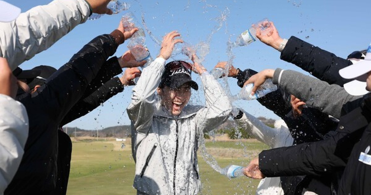 강지선, 5차 연장 혈투 끝 '9년 기다림' 터졌다... KLPGA 드림투어 첫 승