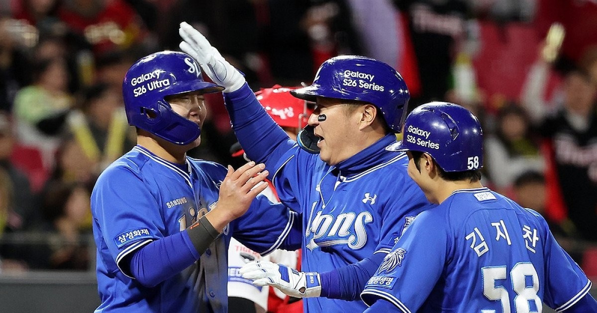 삼성 최형우, 친정 KIA 상대 3점 홈런 '쾅'…롯데는 7연패 늪(종합)