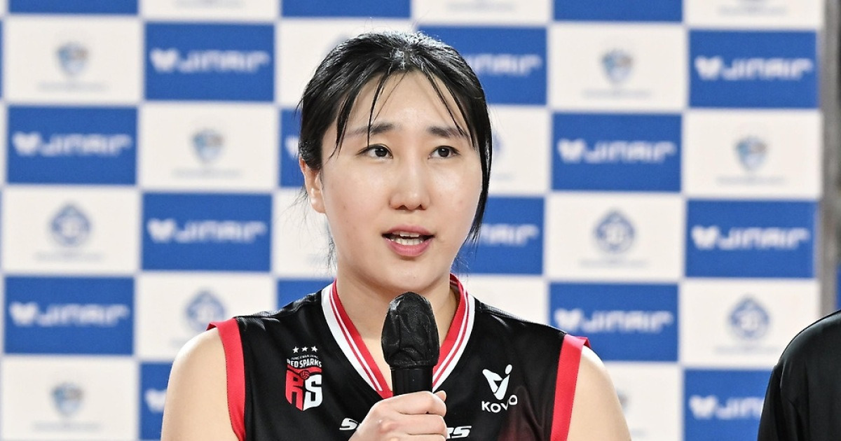 정관장 세터 염혜선 인터뷰 사진