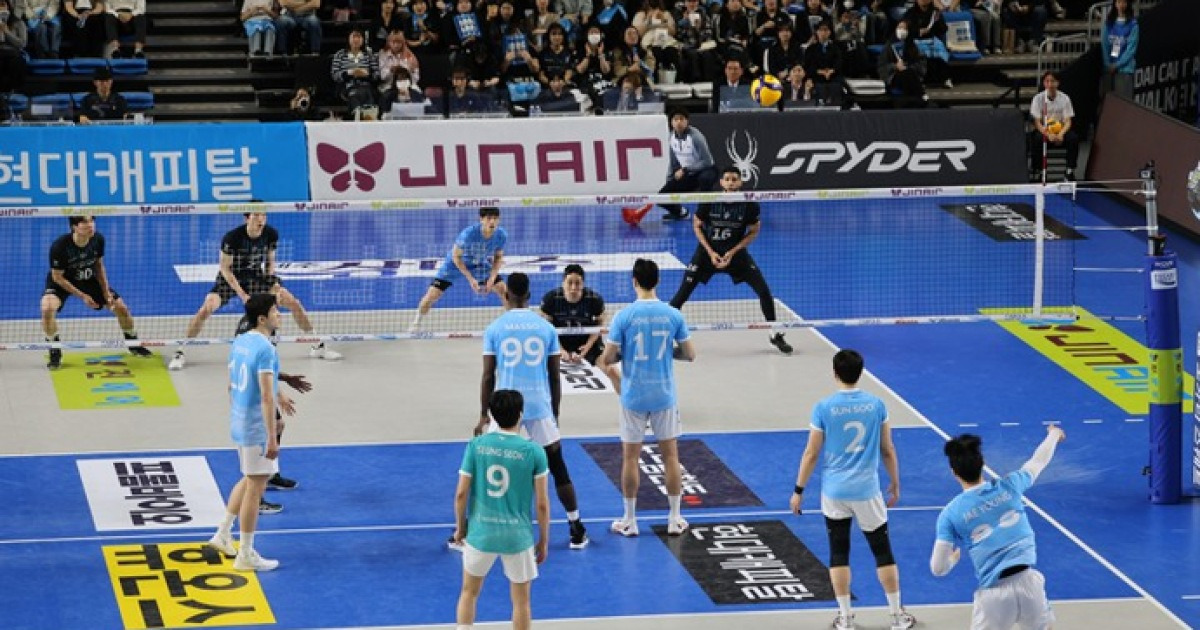 남자배구 대한항공 현대캐피탈 챔피언결정전 관련 이미지
