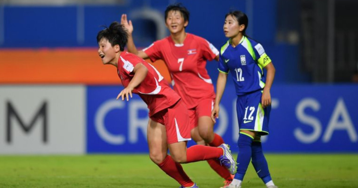 ‘넘사벽’ 북한 女축구, U-20 대표팀 0-5 대패…실력 차 좀처럼 좁혀지지 않는다