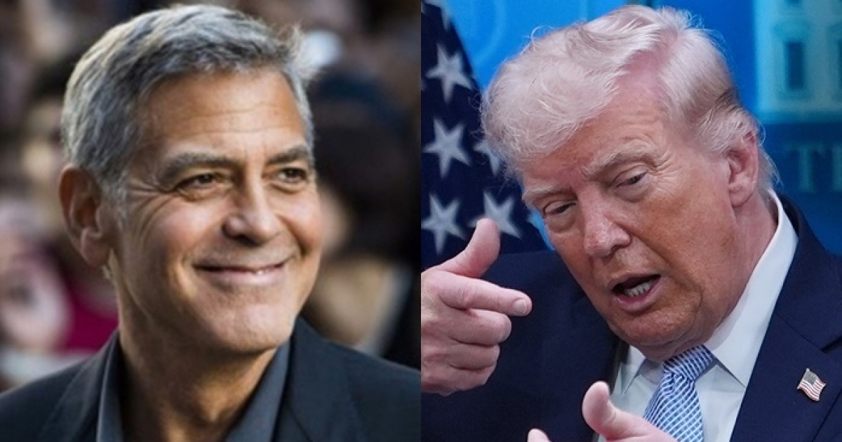 트럼프-클루니 공방 관련 보도 이미지