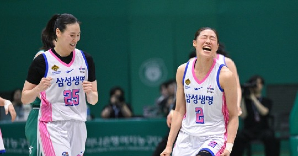 '이해란 34점 폭발' 삼성생명, 하나은행 꺾고 PO 2차전 승리...1승 1패 원점