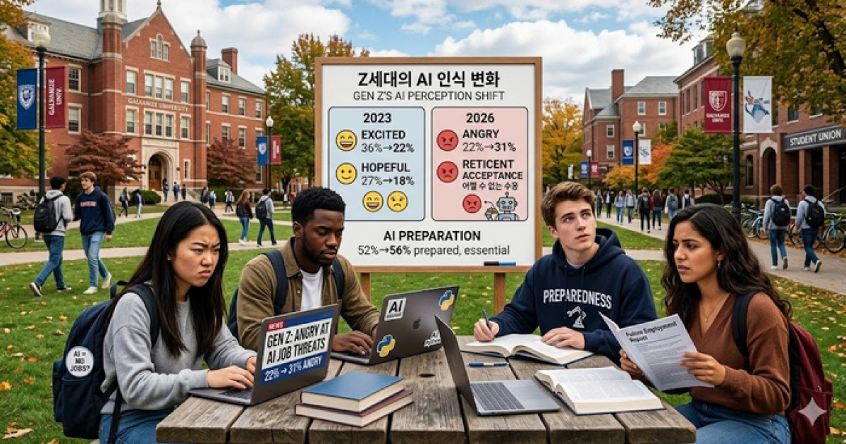 “매일 쓰지만 그리 좋아하진 않아”…Z세대에게 AI 인기 시들