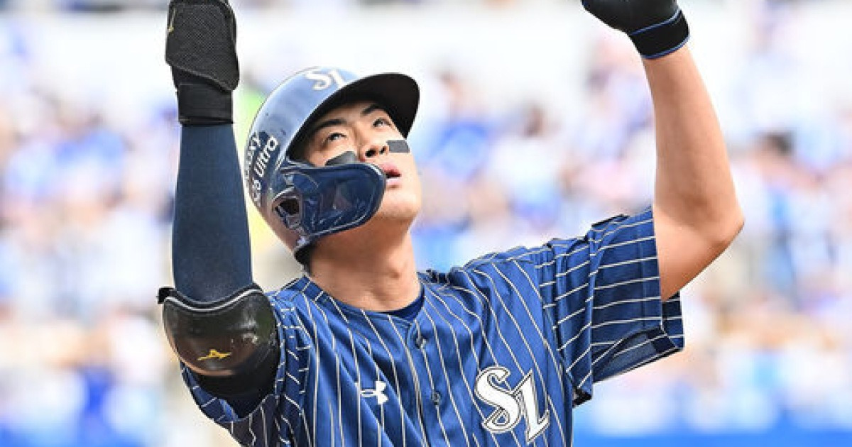 '1회 3루타 폭발' 구자욱, 가슴 통증 느껴 4회 이성규와 교체 [오!쎈 대구]