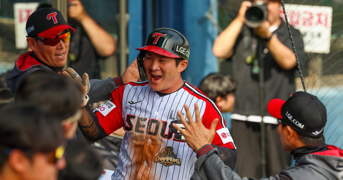 쓱 빈틈 타고… LG, 시즌 첫 스윕 ‘파죽 7연승’