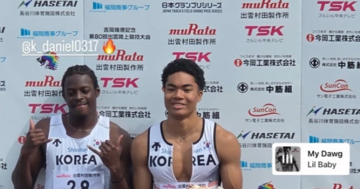 新기록 임박…'비웨사·조엘진' 韓 100m 기록, 흔들었다
