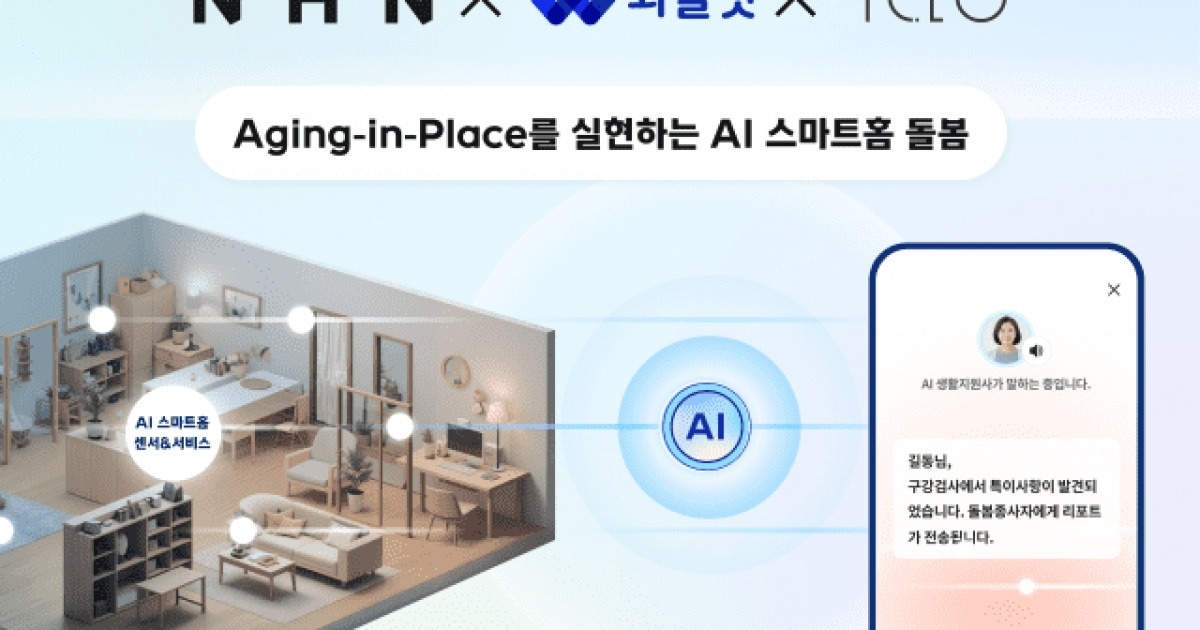 NHN와플랫, 아이클로와 ‘AI 스마트홈 돌봄’ 시스템 구축 협력