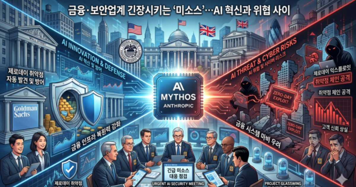 금융·보안업계 긴장시키는 ‘미소스’…AI 혁신과 위협 사이