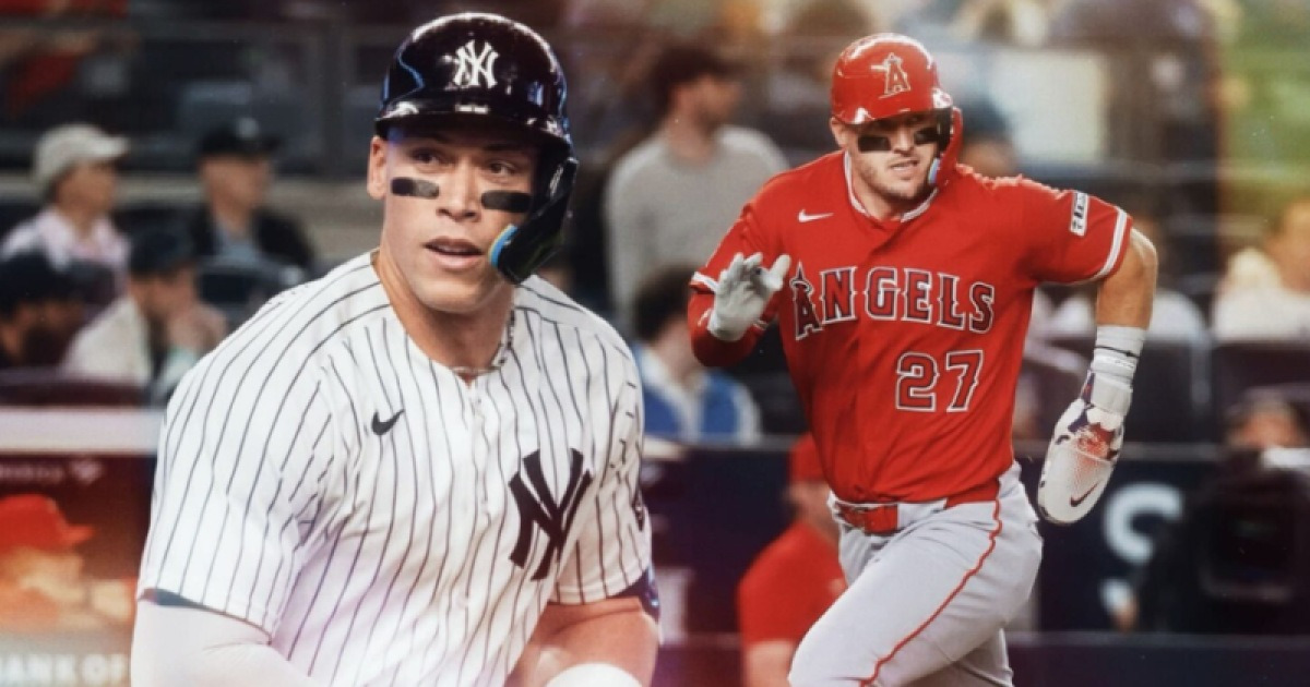 저지 VS 트라웃...MVP 3회 수상자 홈런 맞짱→70년 만에 진기록 합작