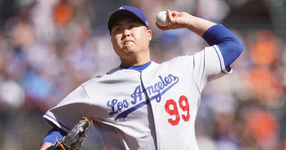 다저스 임시 선발 깜짝 호투, 류현진 이름 소환했다…7이닝 퍼펙트 피칭 추억 떠오르네