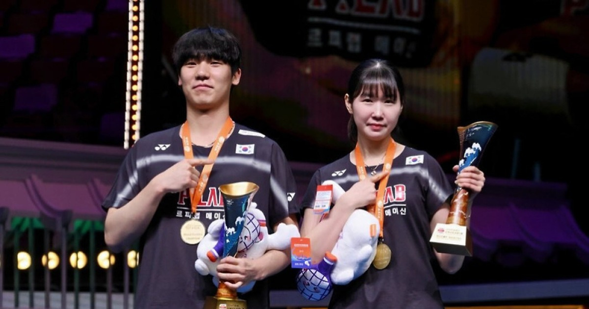 韓 147위 기적의 우승, 세계랭킹도 78계단 껑충 뛰어 올랐다→'아시아선수권 우승' 김재현-장하정 조, 이젠 한국 최고 혼복조