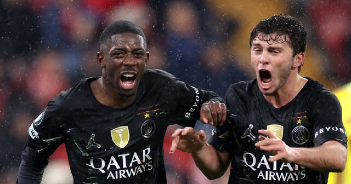 '이강인 벤치·뎀벨레 멀티골' PSG, 리버풀 꺾고 UCL 4강행