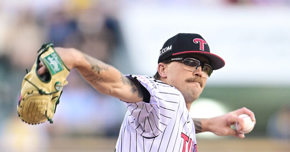 ‘아쉬운 피홈런 하나’ 웰스, 롯데전 7이닝 1실점 호투..패전 위기