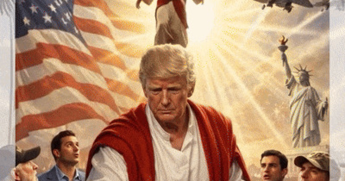 예수가 트럼프 얼굴에 '귀싸대기' 찰싹…이란대사관 '보복' AI 영상