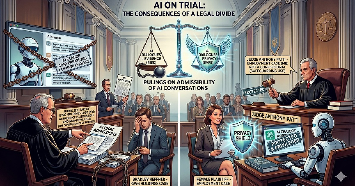 “AI 챗봇과 나눈 대화가 법정 증거로 활용될 수 있을까”… 미 법조계 갑론을박
