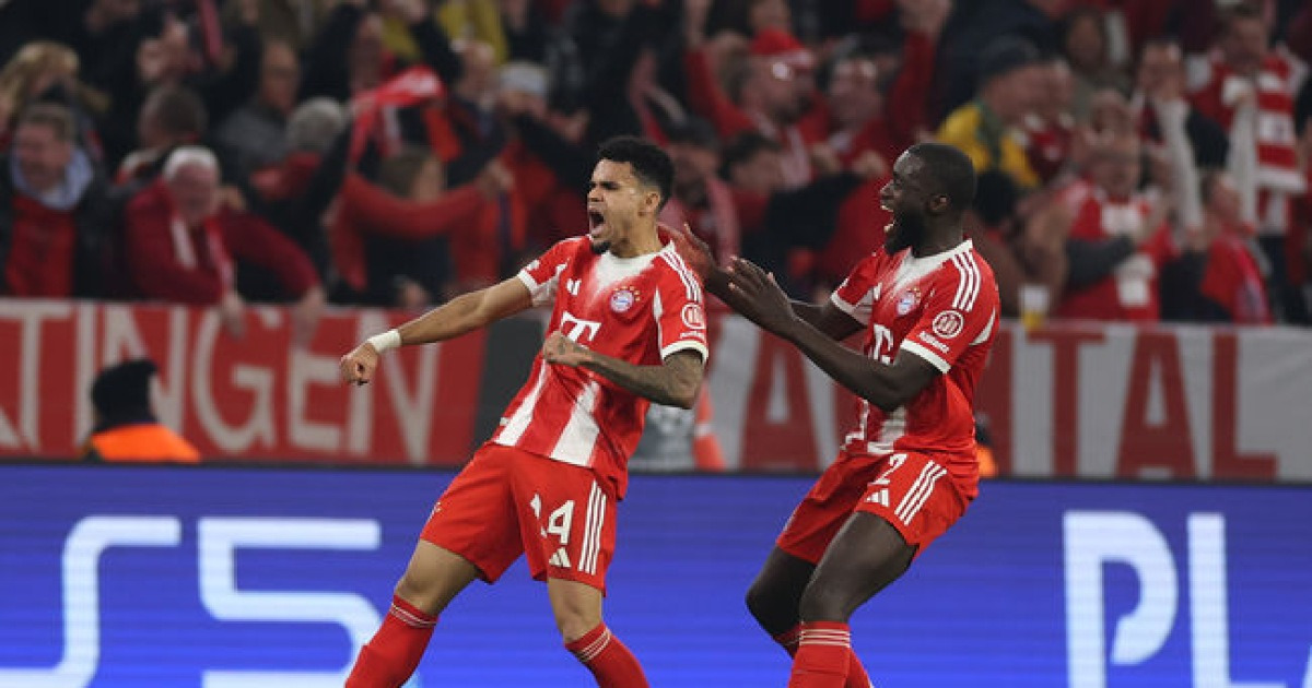 '7골 난타전'  바이에른, 레알에 4-3 승리→합산 스코어 6-4로 UCL 4강 진출...'카마빙가 퇴장+김민재 결장'