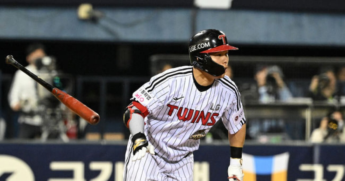 '승리 요정' 4전4승 치트키 맞네...'선발 전원 출루' LG, 문성주 결승타. 롯데 꺾고 위닝시리즈 성공 [잠실 리뷰]