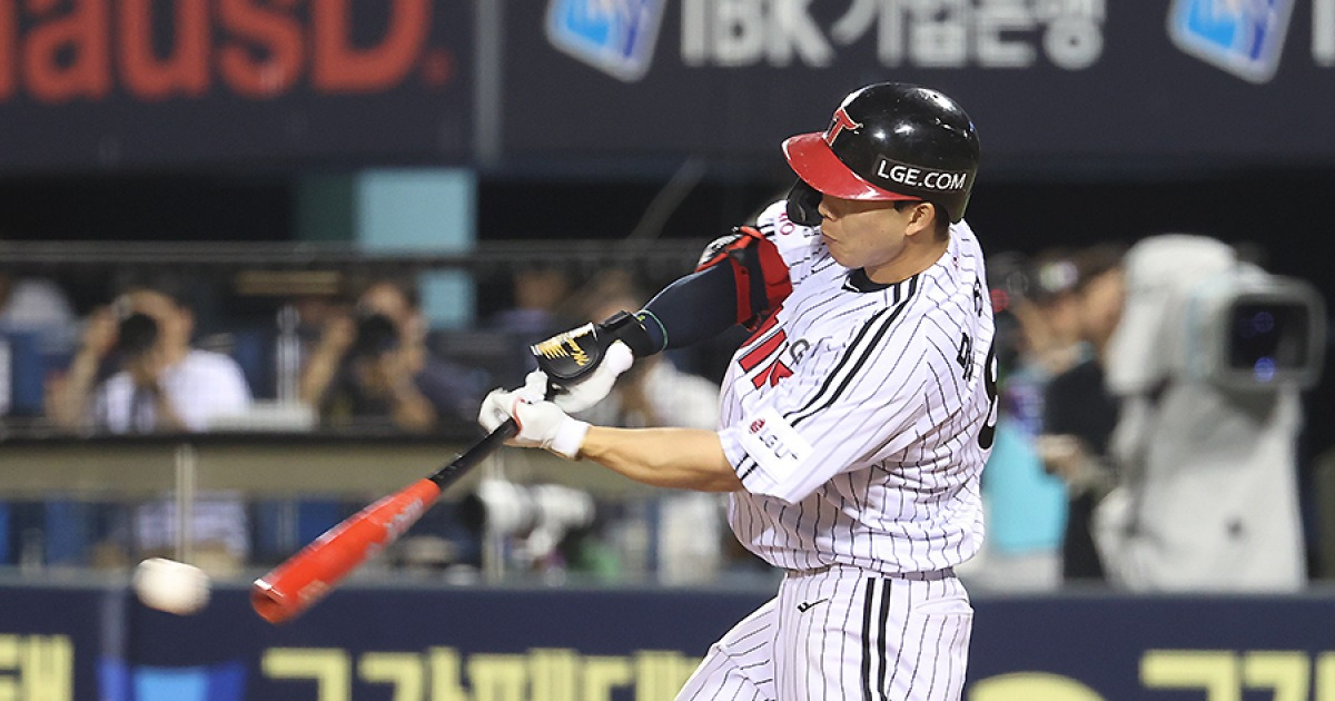 위닝·위닝·위닝·위닝·위닝! LG 9연승 대신 5연속 시리즈 우세…문성주 결승타로 롯데에 7-4 역전승