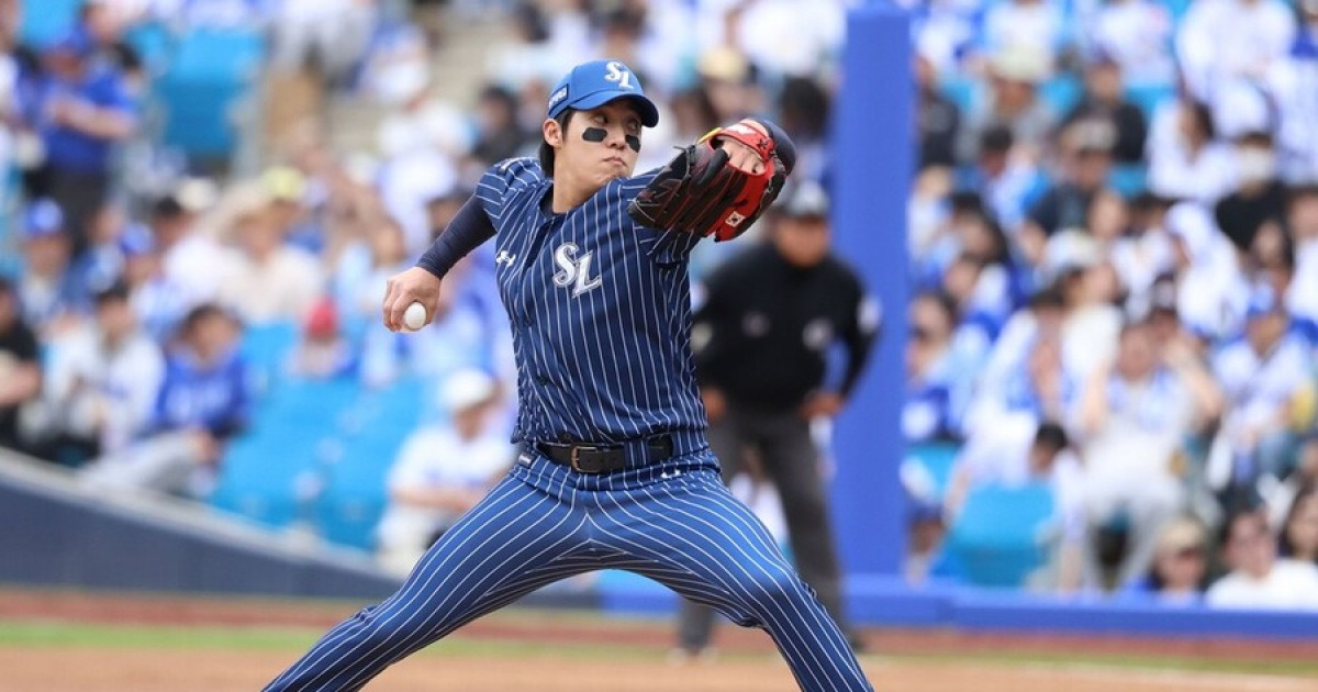 원태인 던졌는데, 판정이 안 나온다?…ABS 고장→심판 자체 판정→다시 ABS 복구 해프닝