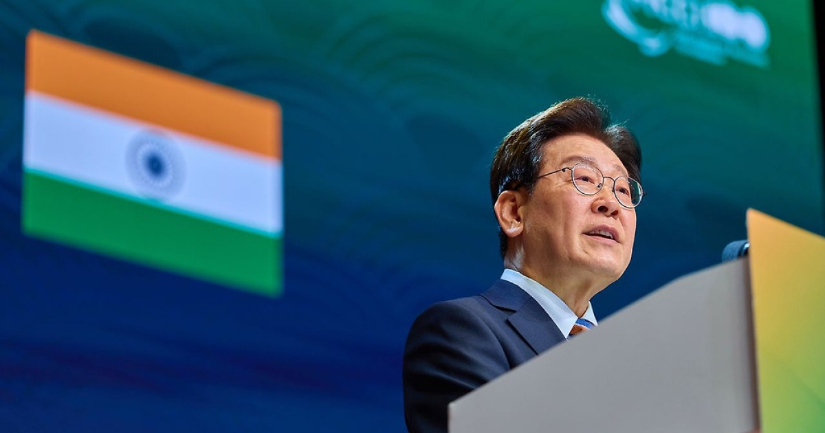 李대통령 “인도의 AI, 한국의 반도체 결합하면 막대한 시너지”