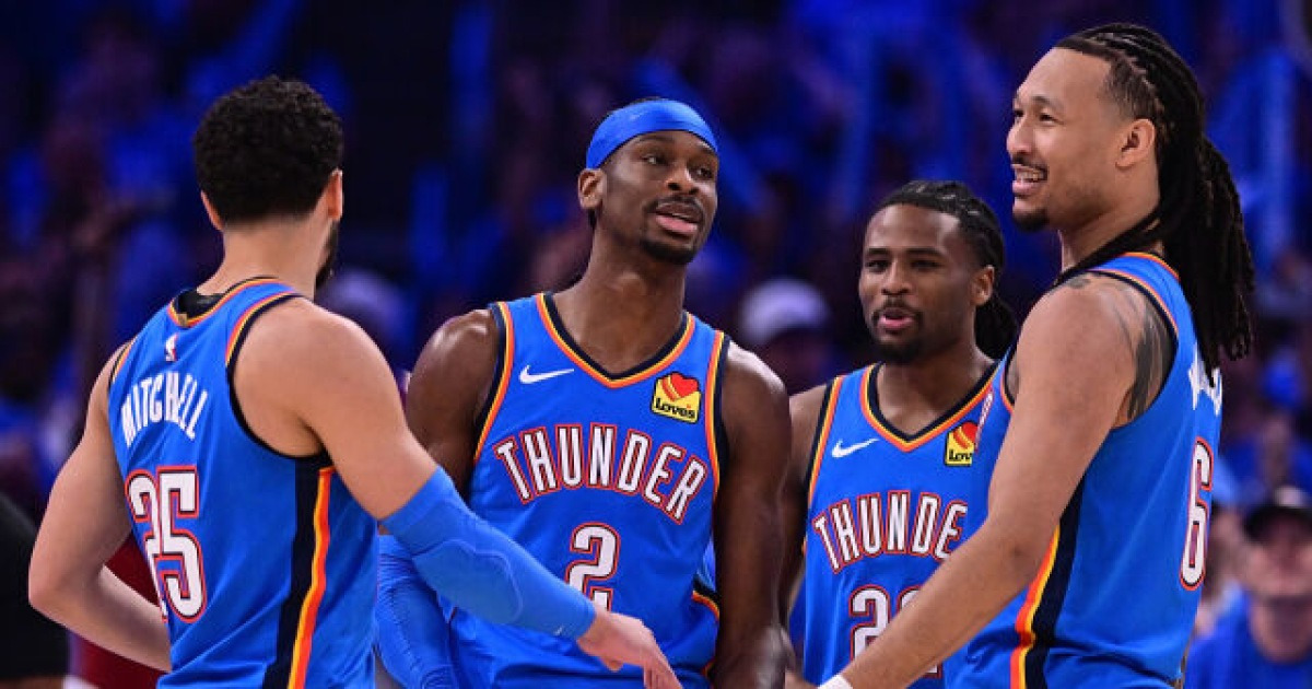 '디펜딩 챔피언'은 역시 강했다! 오클라호마시티, 피닉스에 35점 차 대승→PO 1R 1차전 V…'동부 2번 시드' 보스턴도 승리