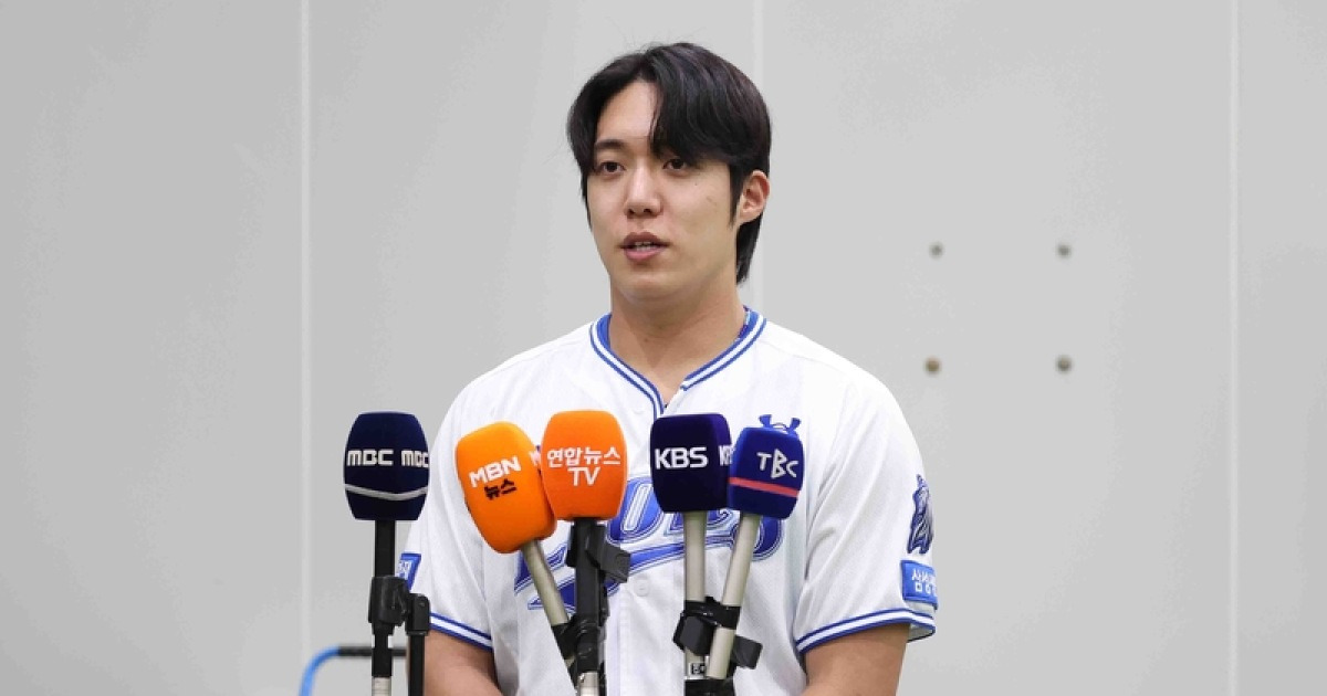 삼성 원태인 “너무나 잘못된 행동…선수 이전에 사람이 되겠다”