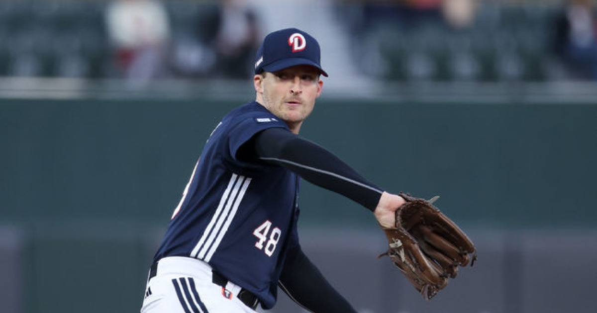 아! 승리까지 1아웃 남았는데, 군말 없이 내려왔다...'KBO 복귀전' 벤자민, 플렉센 잊게 할 무실점 호투 [오!쎈 부산]