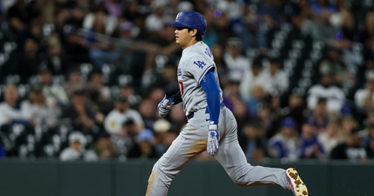 '5홈런 폭발' 다저스, 콜로라도에 12-3 대승…오타니 52경기 연속 출루 행진