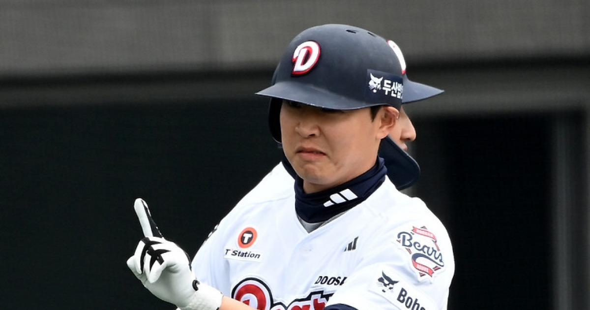 사실은 홈런 타자였나, 장타 본능 숨기고 살아왔나...놀랍다, 정수빈 2G 연속 홈런포 [부산 현장]