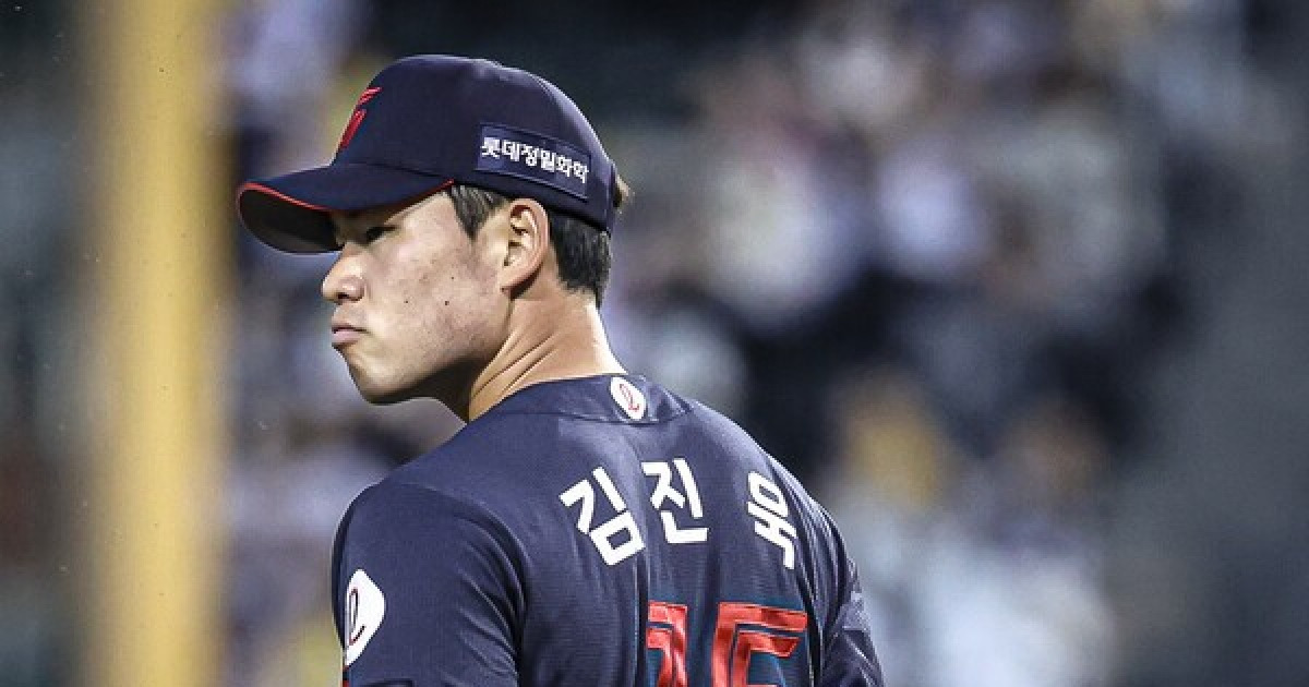 '김패패패패' 현실 되다니…'14⅔이닝 1실점' 김진욱에게 내려진 특명, '4연패 수렁' 롯데를 구하라