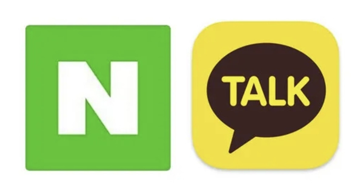 네이버와 카카오톡 로고 관련 이미지