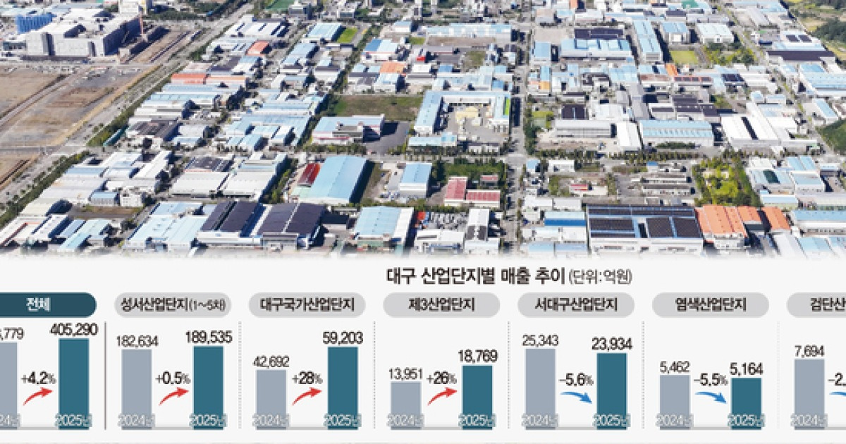 전자·화학 뜨고 섬유 지고…AI·로봇이 바꾼 대구 산단 지형