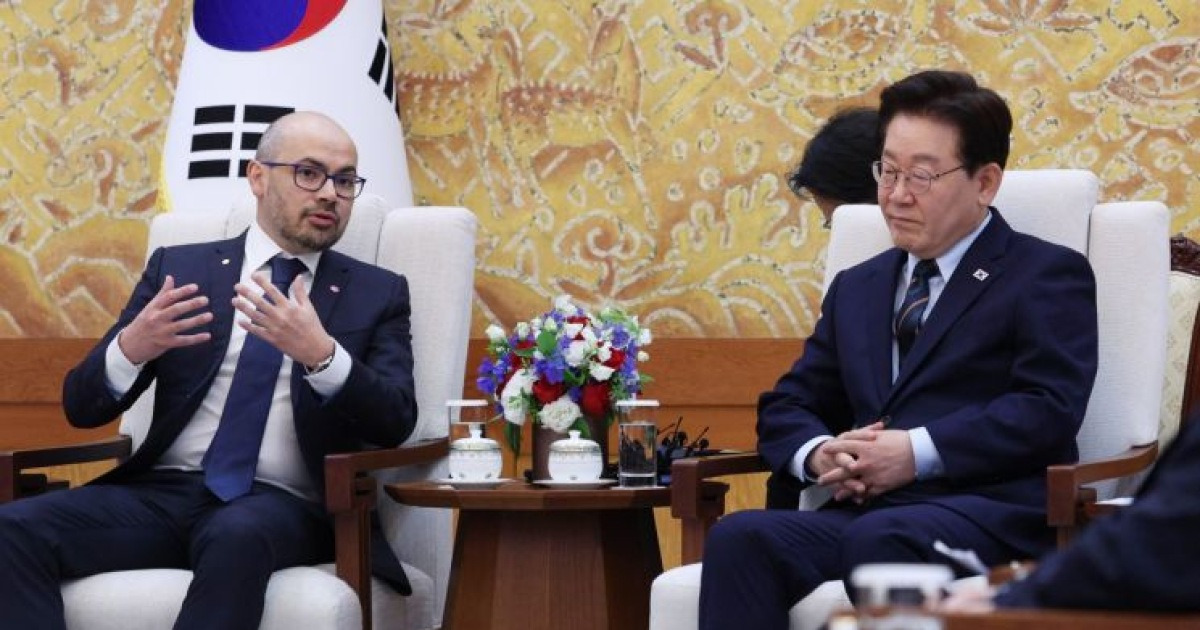 李대통령 "AI, 인류 복지·평화에 도움 될까"…허사비스 "통제 장치 꼭 필요"(종합)