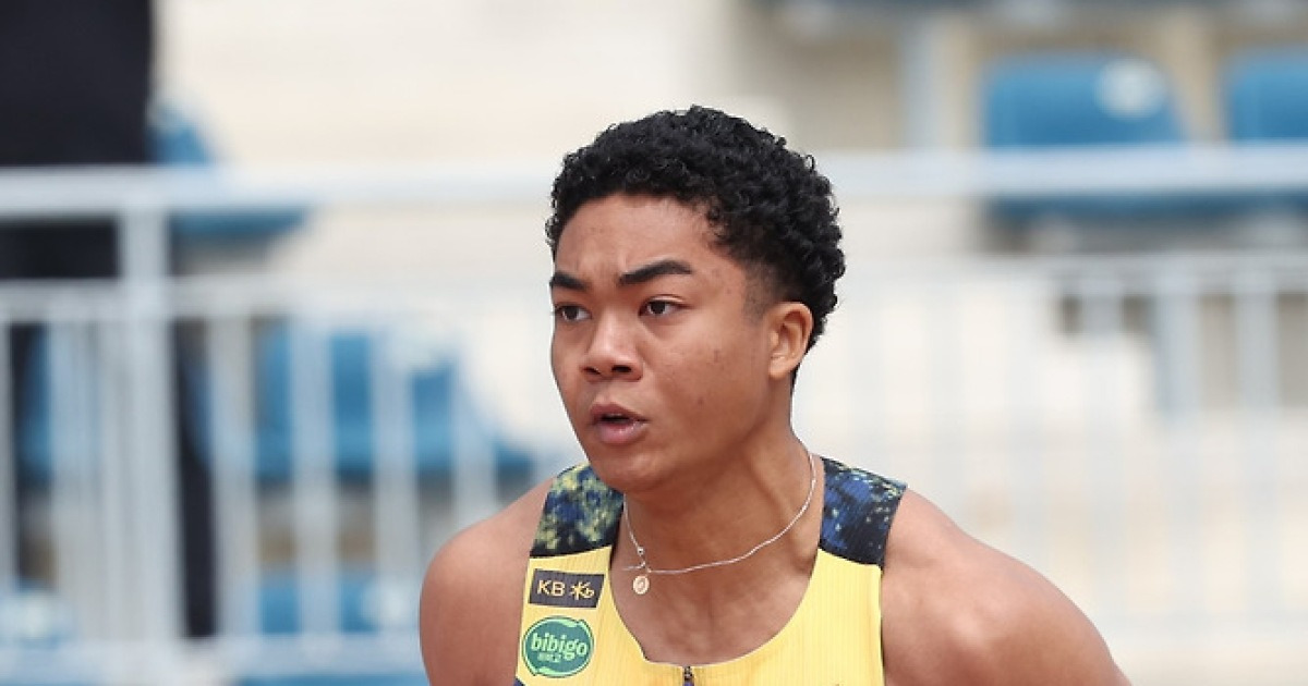 '10초19' 나마디 조엘진, 육상종별선수권 남자 100m 대회 신기록