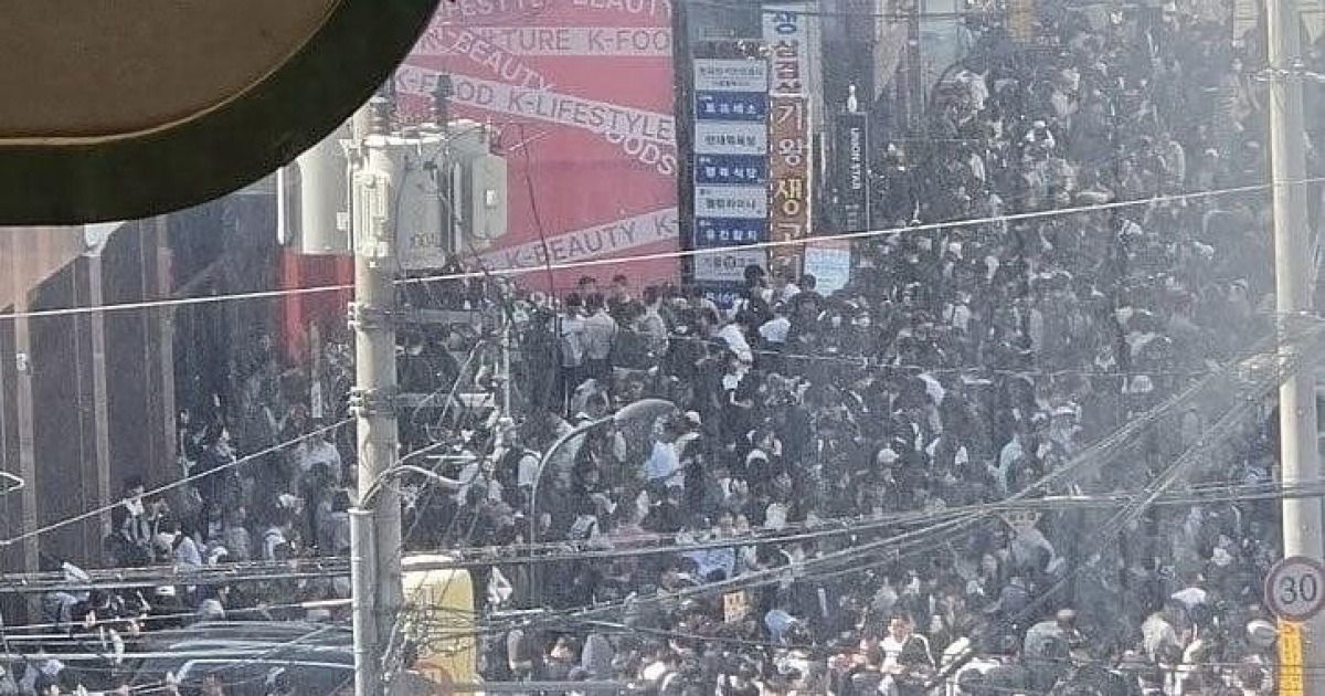 성수동 4만 인파 보도 이미지