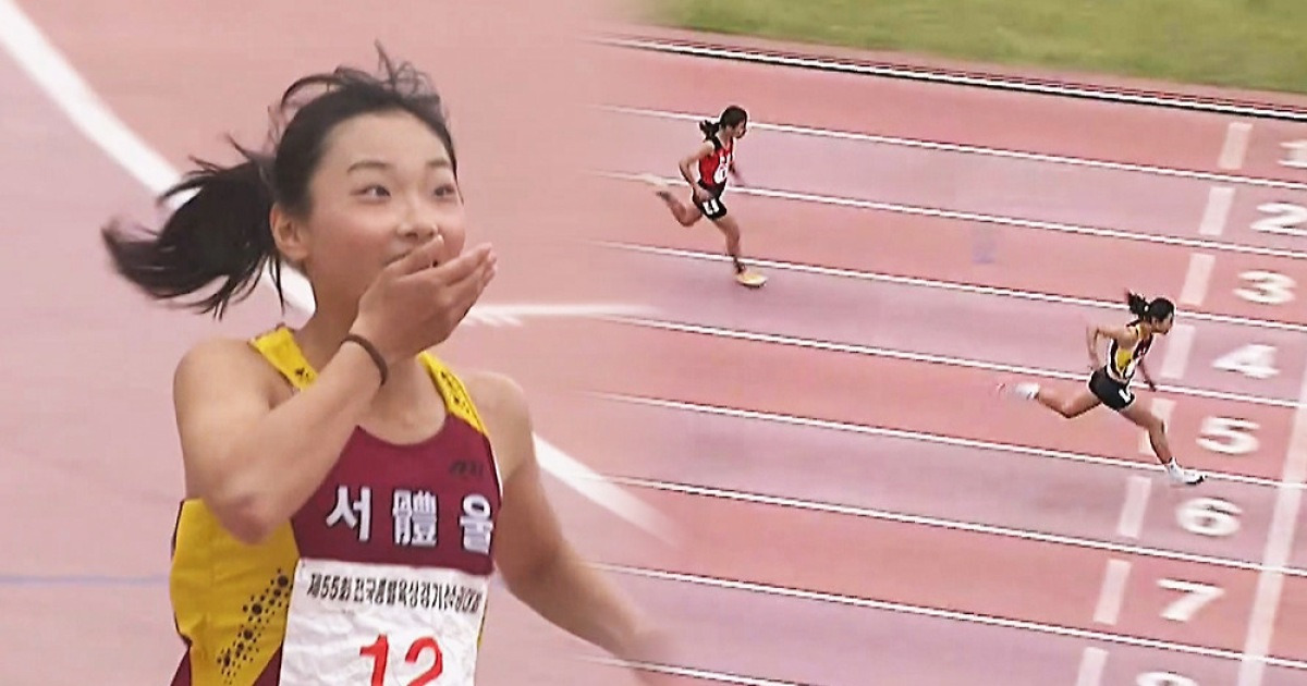 중2인데? 11초 83 압도…왕서윤 '100m 여왕' 예고
