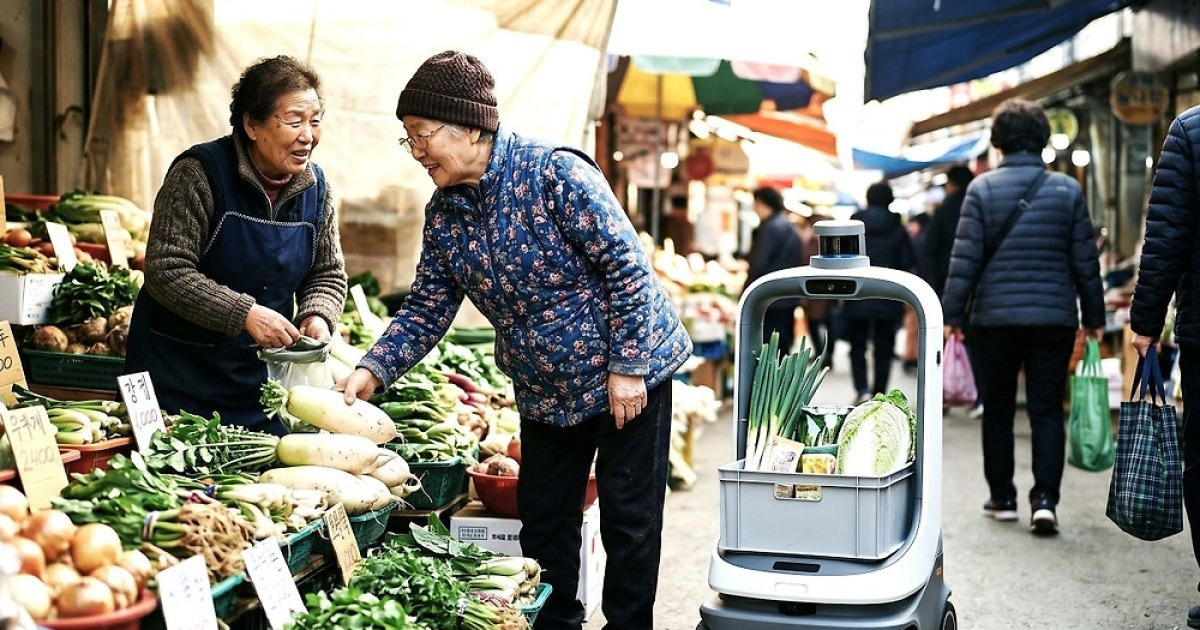 성남시, 전통시장 ‘AI 짐꾼 로봇’ 실증 추진…전국 최초