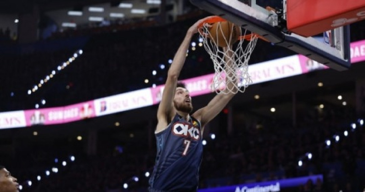 'SGA 22점·홈그렌 22점' OKC, 돈치치 빠진 레이커스 125-107 압도...6연승 2-0 굳히기