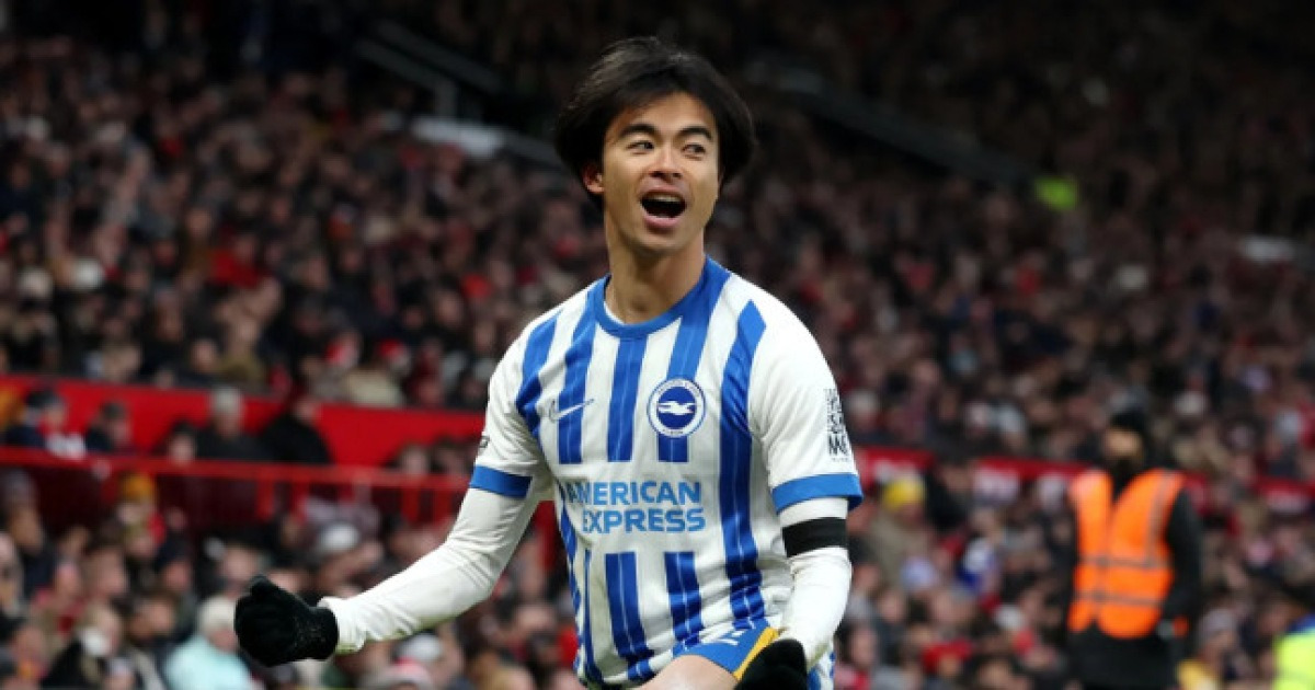日 미토마, 벌써 손흥민 넘었다…토트넘전 원더골, 3번째 'EPL 이달의 골' 수상→최다 수상 공동 1위로
