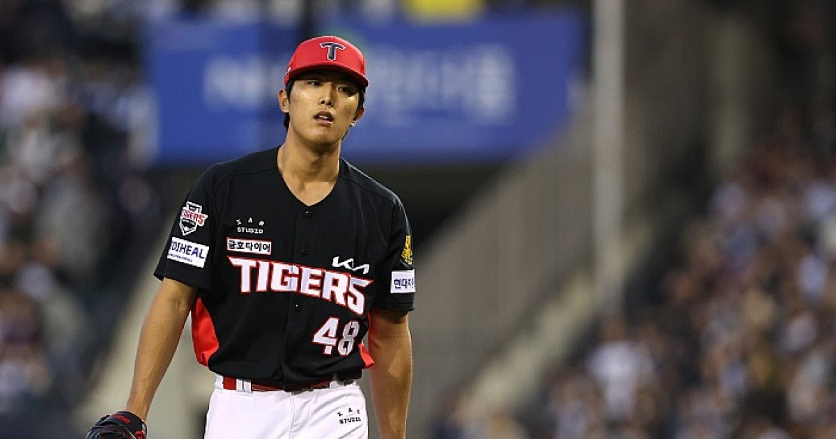 '이의리 2.2이닝 4실점 강판' KIA, 투수 불안으로 롯데에 3-7 패배···위닝시리즈로 마무리