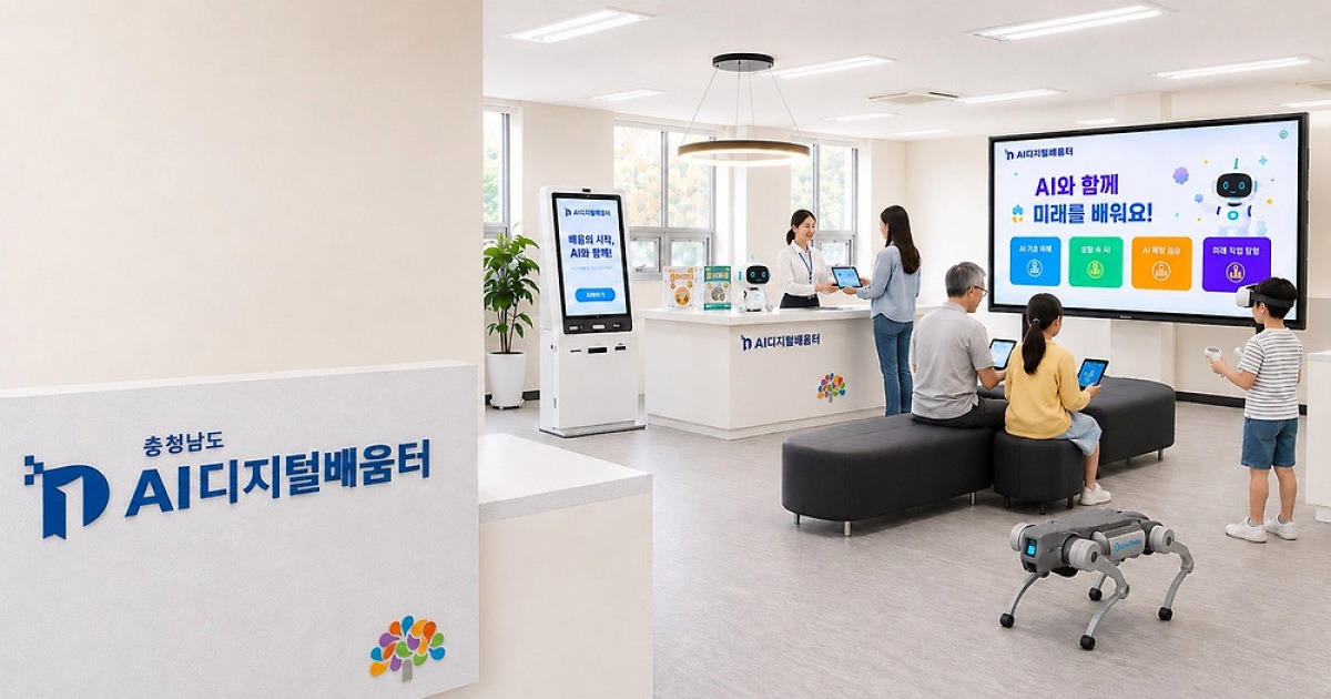 AI 중심 디지털 교육 대전환…충남도, AI 디지털배움터 확대 운영