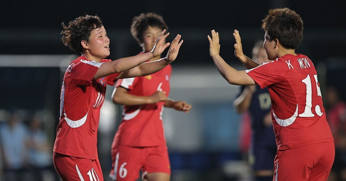 슈팅 수 北 32-1 태국, '골골골골골골' 융단 폭격 6-0 대승→준결승행…북한 女 U-17 대표팀 월드컵 티켓 확보
