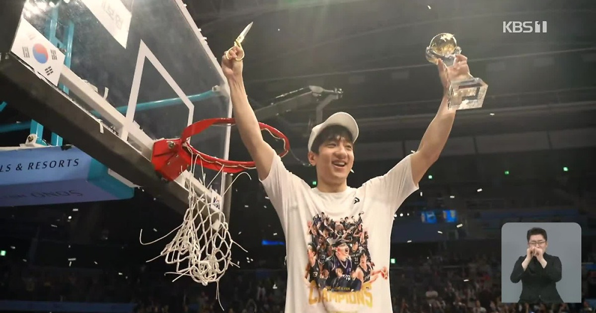 ‘0% 기적’ KCC, 6위 팀 최초 우승…허훈은 챔프전 MVP
