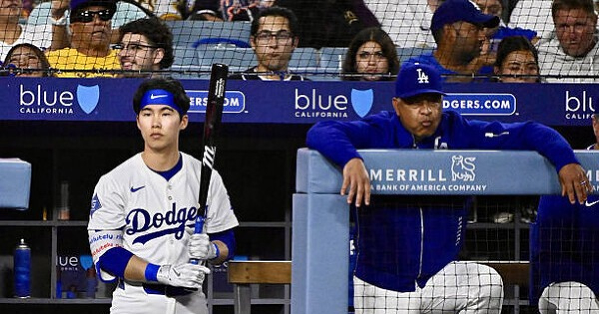 다저스 감독 '극찬→설교' 분위기 급변 김혜성, 또 선발 기회 받았다…"팀 승리 돕는 선수" 믿음에 보답할까? SF전 9번 타자 2루수 선발 출전