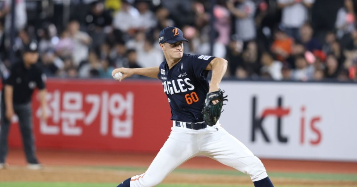 '잭 쿠싱 감사합니다' 한화와 마지막 날 SV, 멋진 이별→문현빈+페라자 홈런포로 완성…KT 5-3 제압+연승 질주 [수원:스코어]