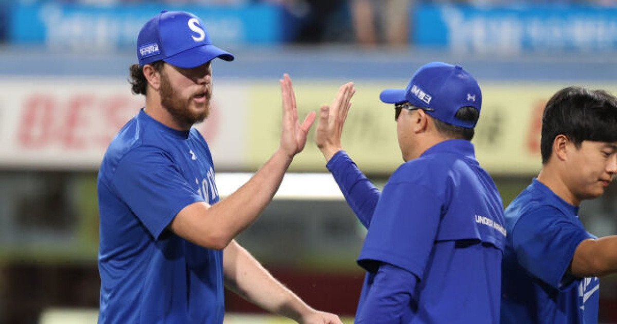 KT·LG 다 졌다→삼성 공동 1위 등극!…"KBO 완전 적응했나봐" 승승승 호주 국대에 사령탑 엄지척 [MD대구]