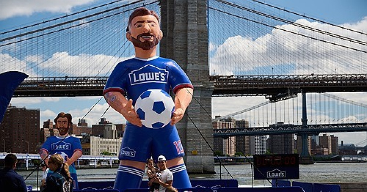 Lowe's x 20-Foot Messi Inflatable Takeover